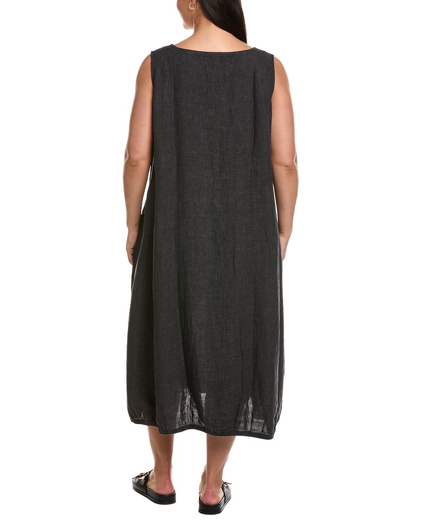 EILEEN FISHER Eileen Fisher Plus Lantern Linen Maxi Dress