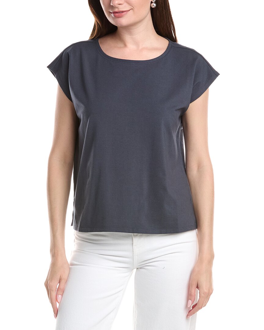 Eileen Fisher Ballet Neck Box Top