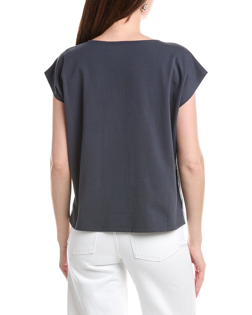 Eileen Fisher Ballet Neck Box Top
