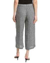 Eileen Fisher Petite Wide Cropped Linen Pant