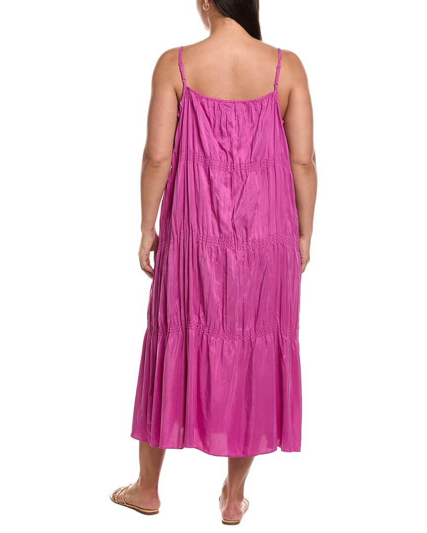 EILEEN FISHER Eileen Fisher Smocked Silk Dress