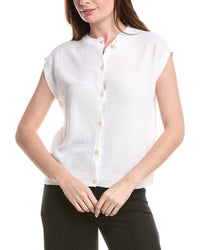 Eileen Fisher Linen-Blend Vest