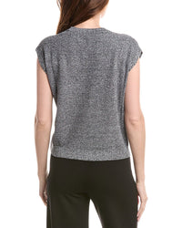 Eileen Fisher Petite Crewneck Linen-Blend Vest