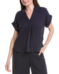 Eileen Fisher Notch Collar Top