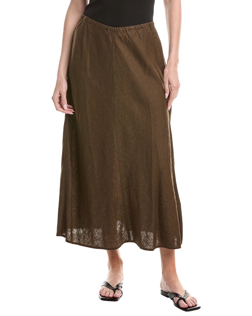 Eileen Fisher A-Line Linen Bias Skirt