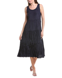 Eileen Fisher Pleated Silk Flare Dress