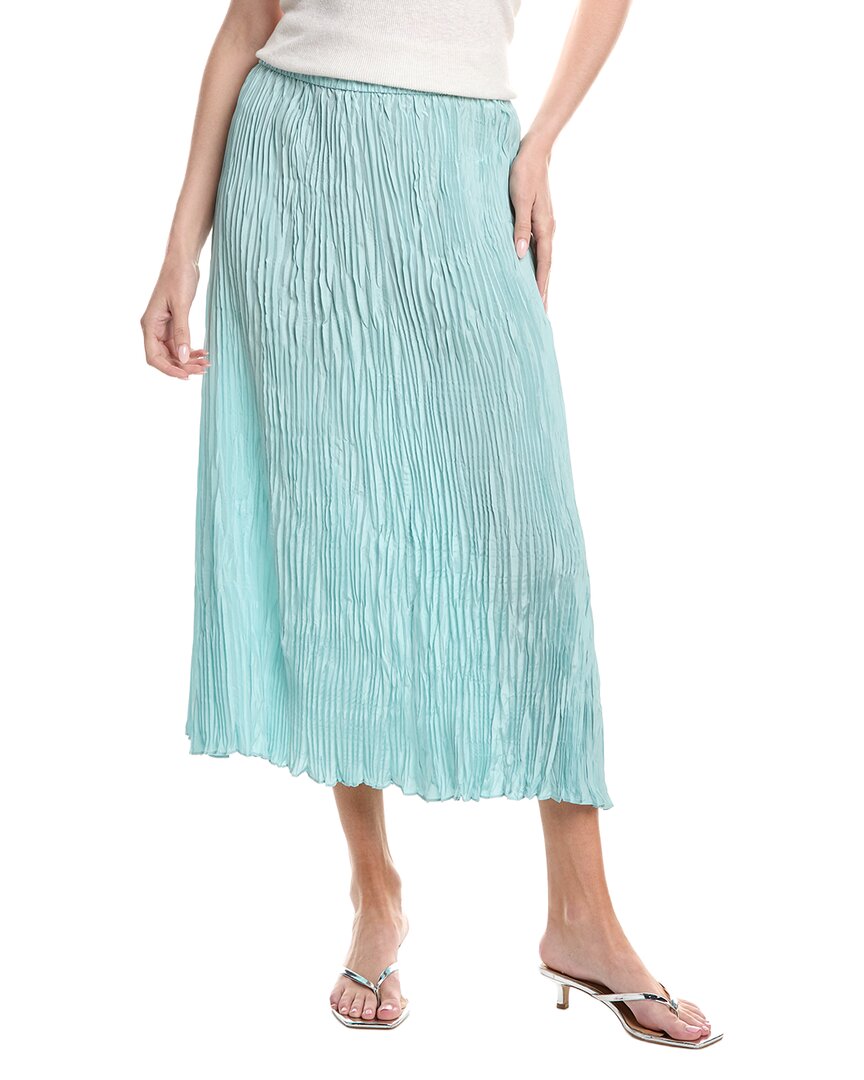 Eileen Fisher Pleated Silk Flare Skirt