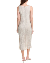 Eileen Fisher Pleated Silk Flare Dress