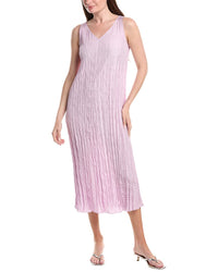 Eileen Fisher Pleated Silk Flare Dress