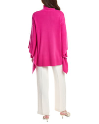 Valentino Wool & Cashmere-Blend Poncho Sweater