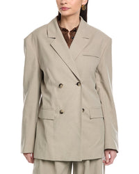 Nanushka Diante Silk-Blend Blazer