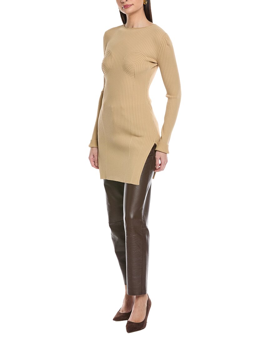Nanushka Luzza Long Sleeve Rib Dress