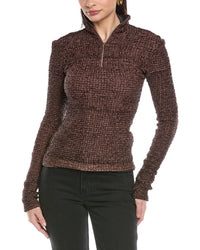 NANUSHKA Nanushka Flora Fitted Turtleneck Top