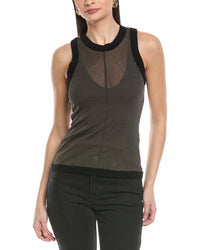 Nanushka Denalie Wool-Trim Tank Top