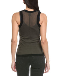 Nanushka Denalie Wool-Trim Tank Top