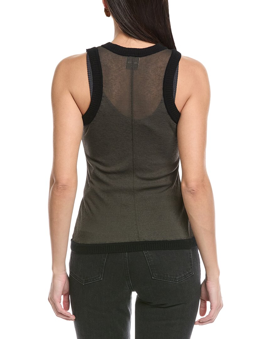 Nanushka Denalie Wool-Trim Tank Top
