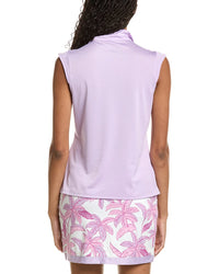 Stella Parker Stella Parker Mock Zip Knit Top