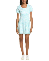 Stella Parker Stella Parker Scoop Neck Mesh Detail Dress