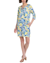 Stella Parker 3/4-Sleeve Shift Dress