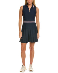Stella Parker Pleated Skirt Polo Dress