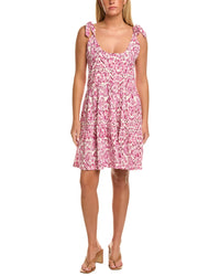 Stella Parker Bow Shoulder Tiered Mini Dress