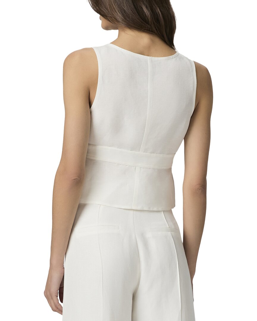 Paige Linen-Blend Caine Top