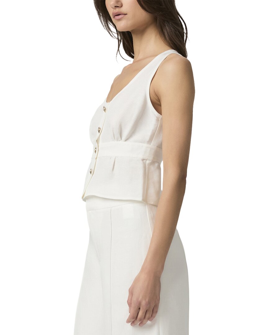Paige Linen-Blend Caine Top