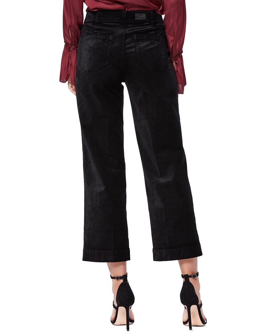 Paige Nellie Black Overdye Culotte Jean