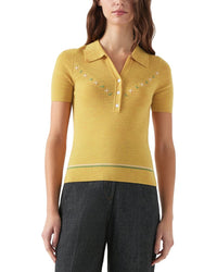 Lk Bennett Fiona Knitted Wool-Blend Top