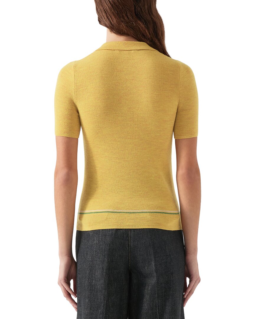 Lk Bennett Fiona Knitted Wool-Blend Top