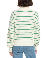 Draper James Striped Button Front Sweater