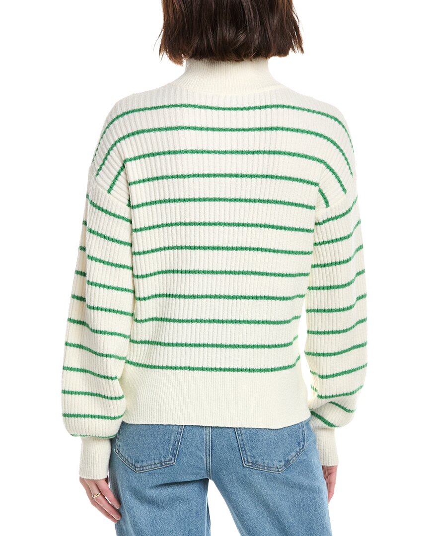 Draper James Striped Button Front Sweater