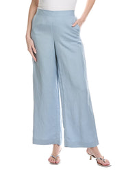 Kenneth Cole Refined Flat Front Linen-Blend Pant