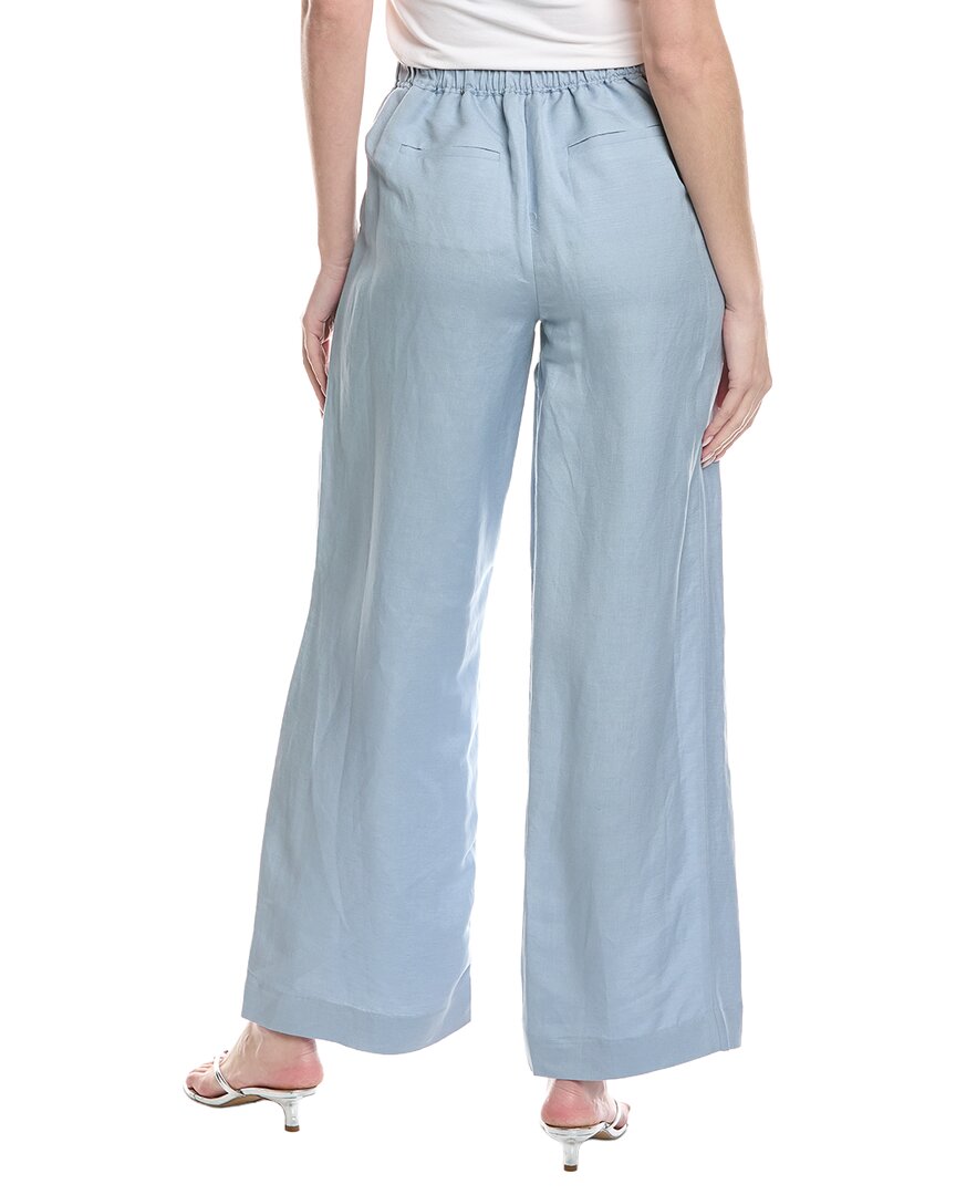Kenneth Cole Refined Flat Front Linen-Blend Pant