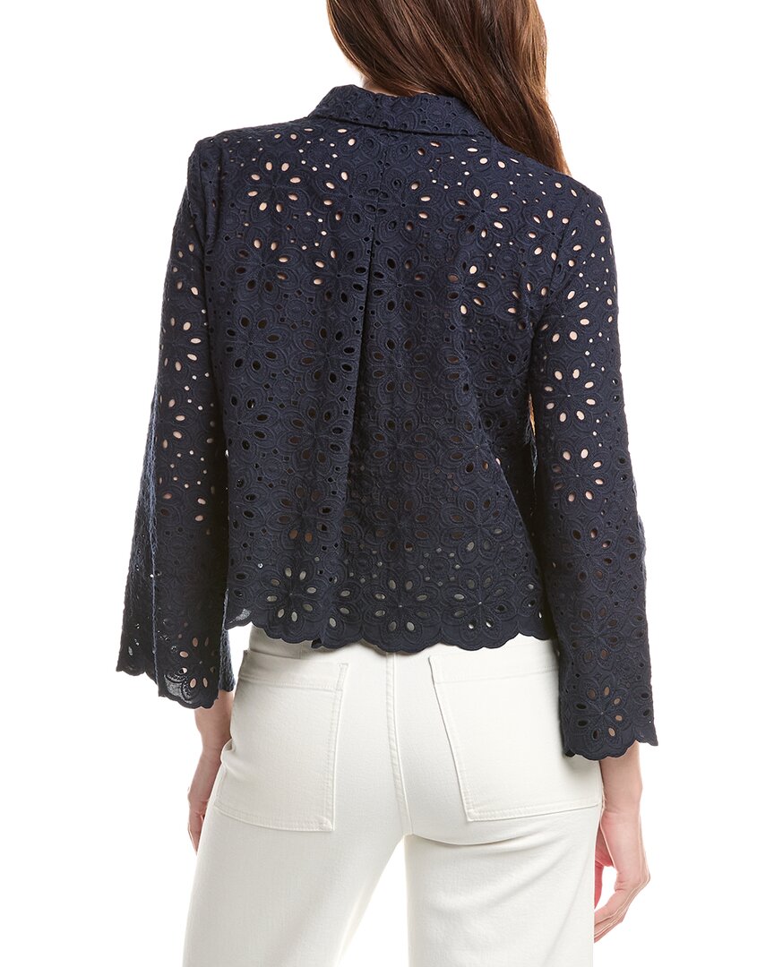 Brooks Brothers Eyelet Crop Blouse