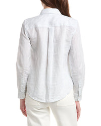 Brooks Brothers Yarn Dye Stripe Linen Classic Shirt