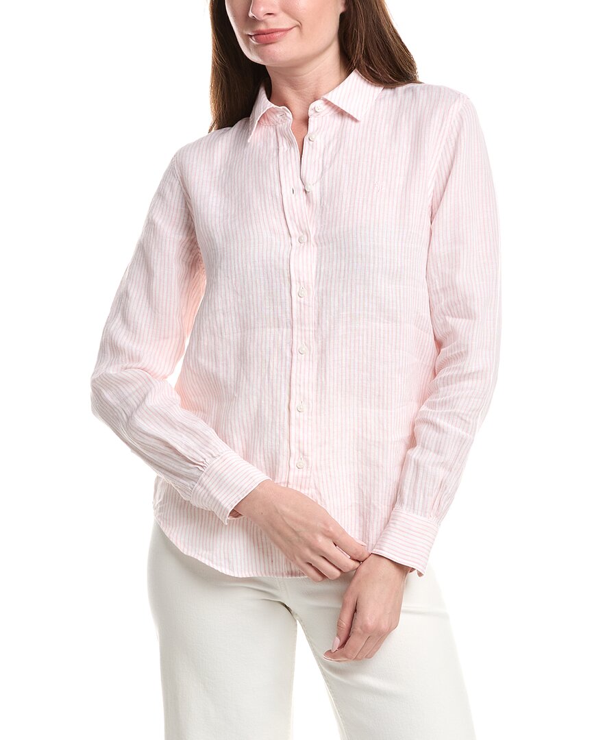 Brooks Brothers Yarn Dye Stripe Linen Classic Shirt