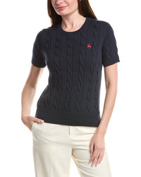 Brooks Brothers Cable Crewneck Sweater