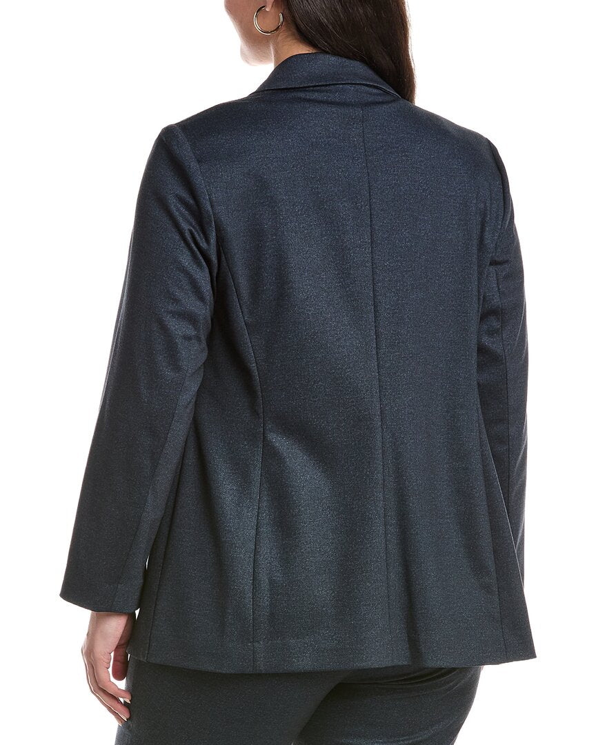 Anne Klein Plus Notch Collar Blazer