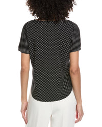Anne Klein Petite Bateau Neck Blouse