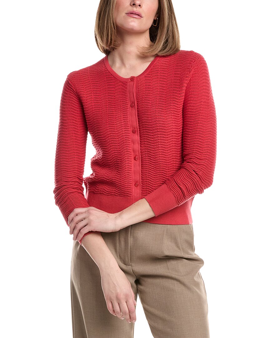 Brooks Brothers Pointelle Cropped Cardigan