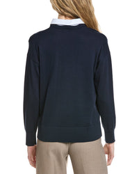 Brooks Brothers Removable Striped Collar Sweater