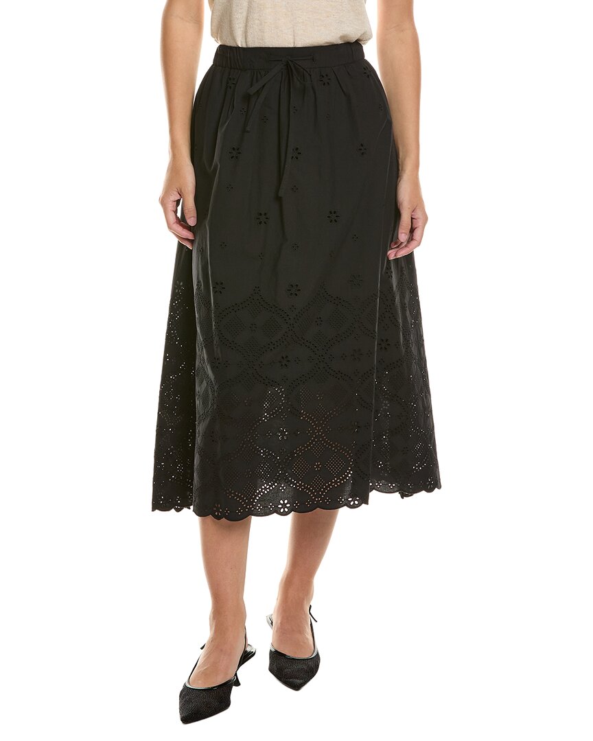 Brooks Brothers Brooks Brothers Tie Waist Eyelet Skirt