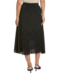 Brooks Brothers Brooks Brothers Tie Waist Eyelet Skirt
