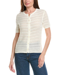 Brooks Brothers Brooks Brothers Pointelle Cardigan