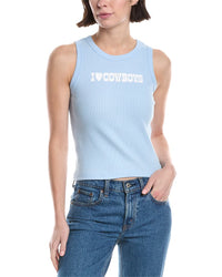 Girl Dangerous I Heart Cowboys Rib Tank