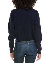 Femme Society V-Neck Cashmere-Blend Sweater