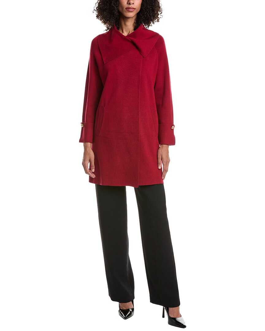 Joseph Ribkoff Joseph Ribkoff Knit Wool-Blend Coat