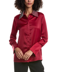Joseph Ribkoff Rhinestones Collar Top