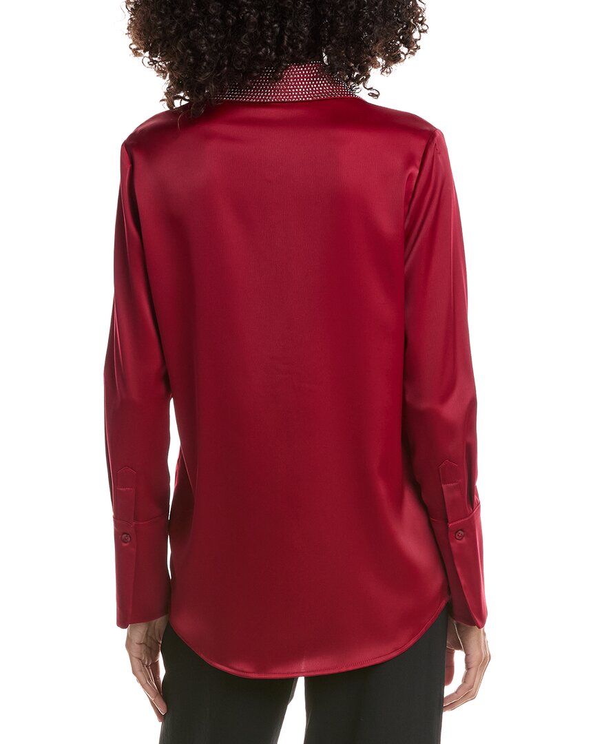 Joseph Ribkoff Rhinestones Collar Top
